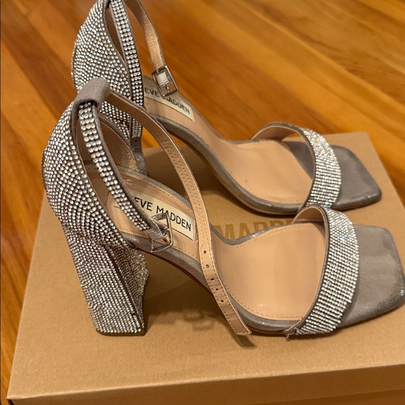 Steve Madden Rhinestone Block Heels - Picture 6 of 8